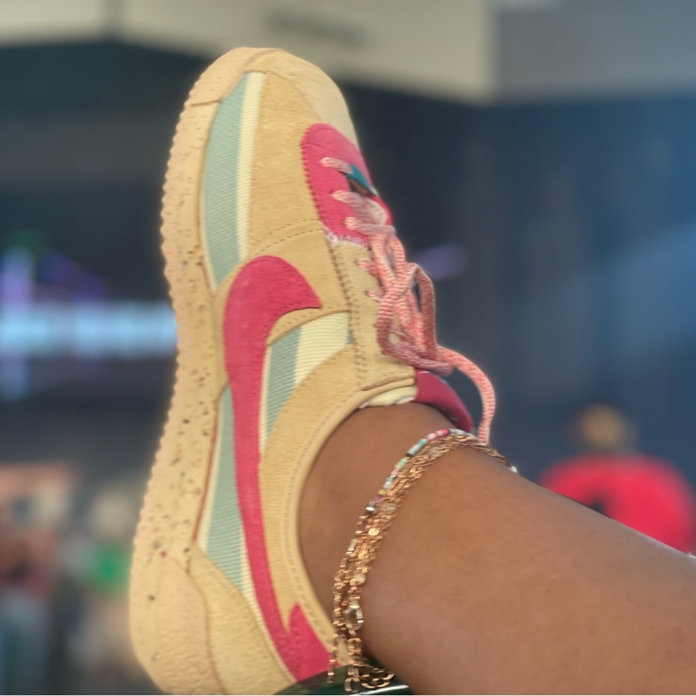 Nike Cortez SP x Union LA Sesame Pink Clay Green Sneakers DR1413-200 Womens 10